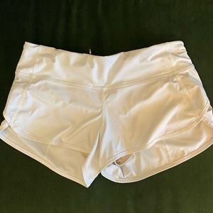 White Lulu Speed Up Shorts
